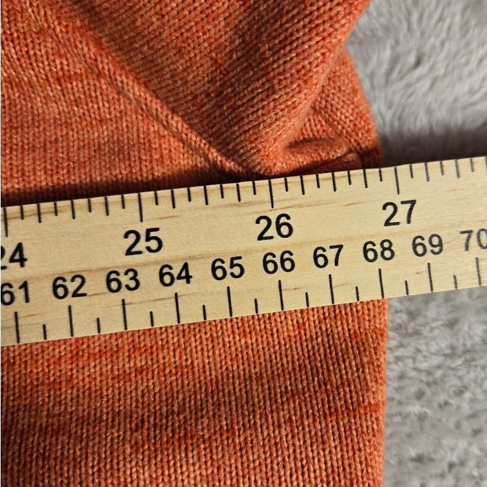 Under Armour Mens XXL Orange Heather Quarter Zip Fleece Pullover Chest Pocket